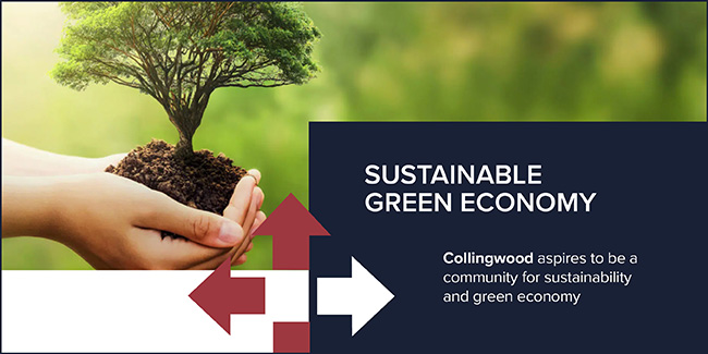 Collingwood aspires to be a sustainable green eco